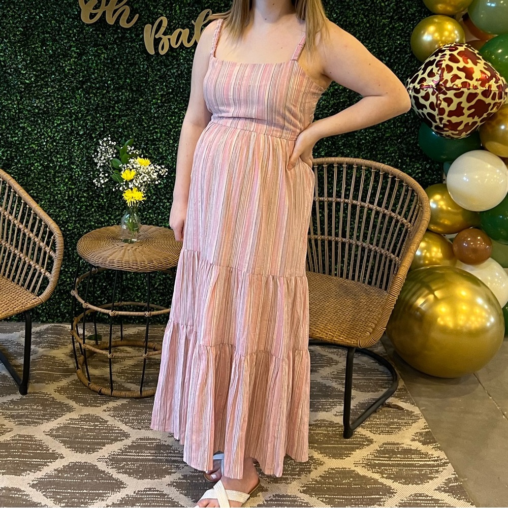 Pink Blush maternity dress